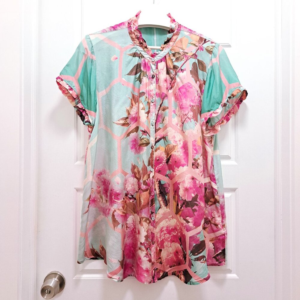 Johnny Was Hunny Nahia Tunic Size Large - Picture 2 of 7